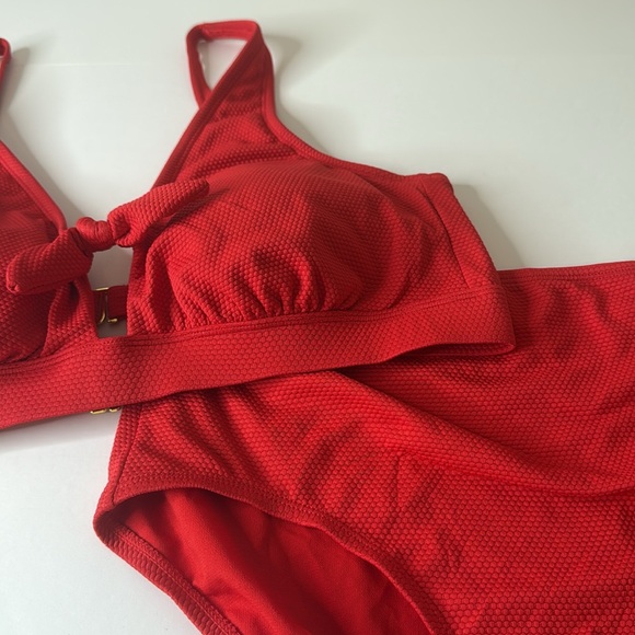 Kona Sol 2 Piece Bikini Swimsuit Red XL